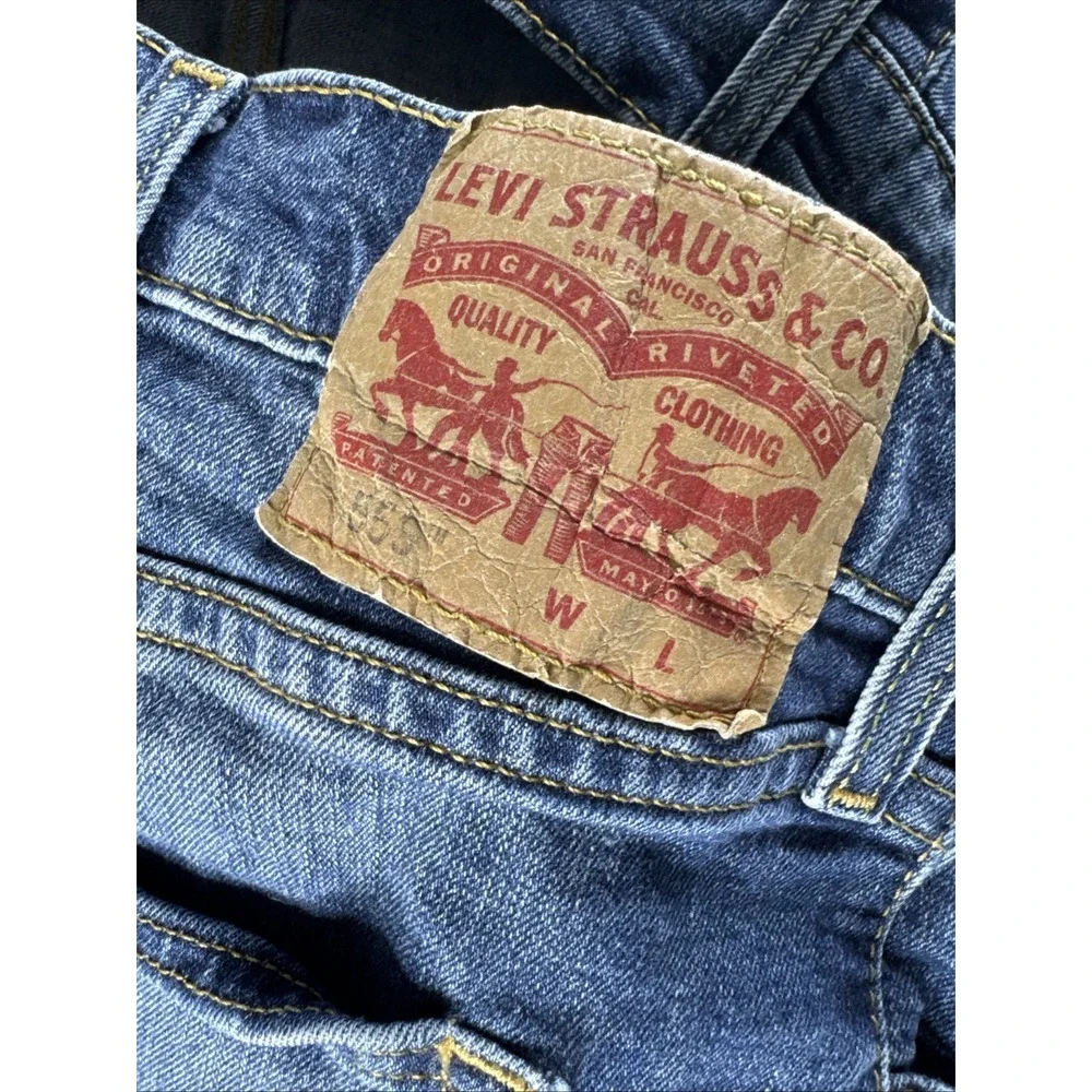 Levi's 559 Relaxed Fit Straight Leg Jeans Men's 48x29 Medium Wash Blue Denim